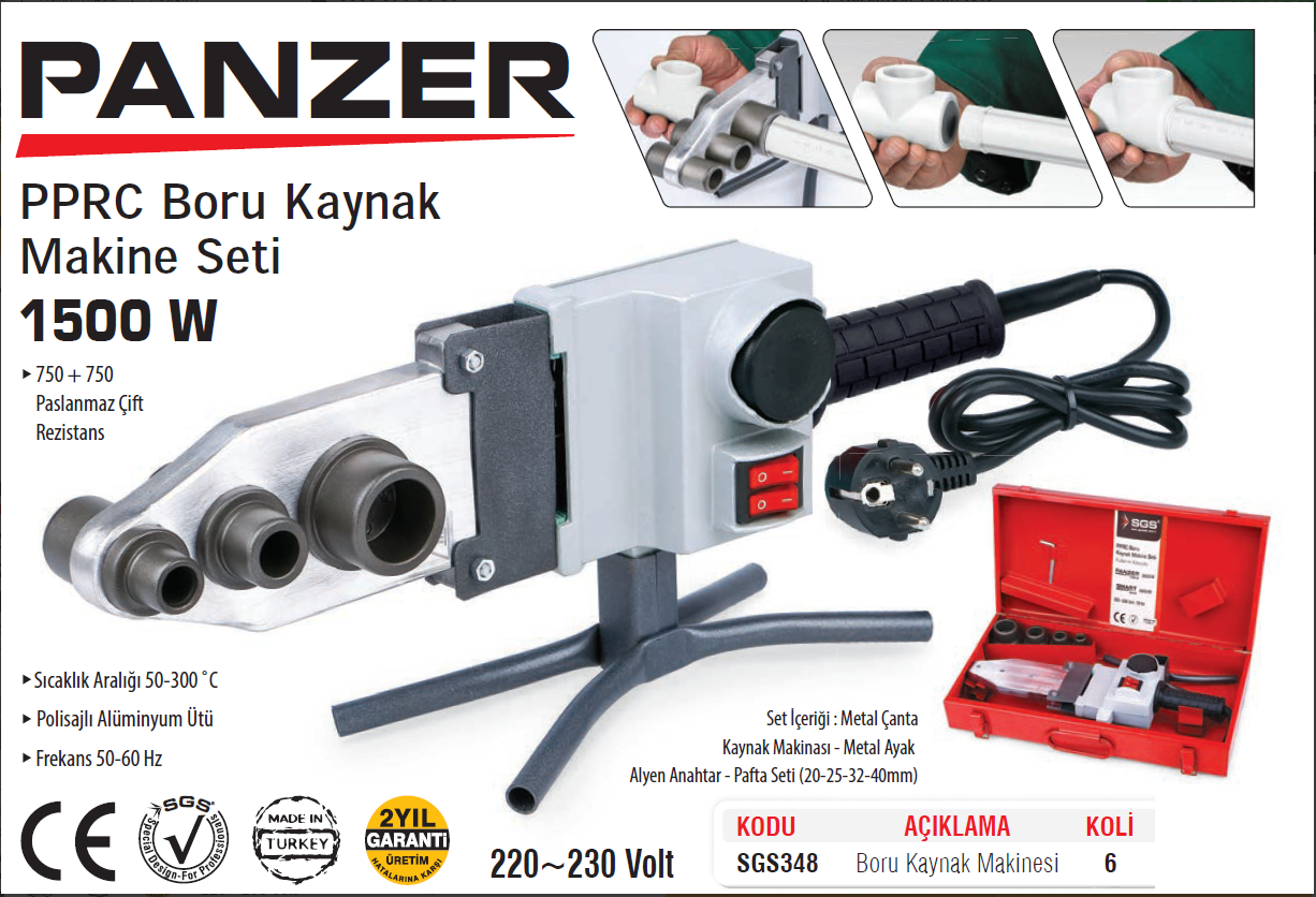 SGS348 PPRC BORU KAYNAK MAKİNASI PANZER